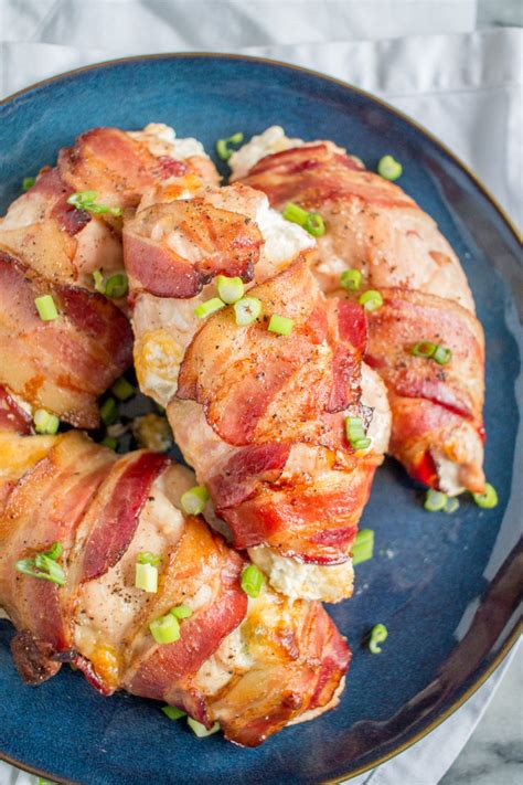 Bacon Wrapped Jalapeño Popper Chicken Thekittchen