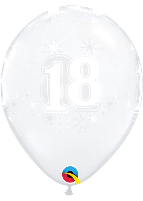 Clear 18 Sparkle Single Latex Party Balloon