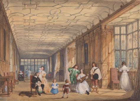 The Long Gallery Haddon Hall Derbyshire Watercolour World