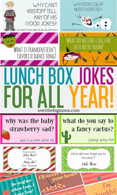 Lunch Box Jokes For Every Season And Holiday Over The Big Moon