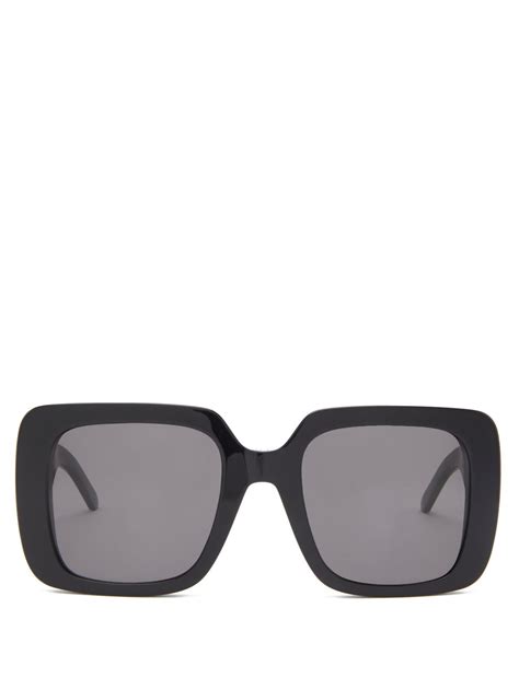 Black Wildior Oversized Square Acetate Sunglasses Dior Matchesfashion Au
