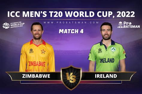 Zim Vs Ire Dream11 Prediction With Stats Pitch Report And Player Record