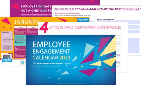 2023 Employee Engagement Calendar The Be The Best To Attract The Best