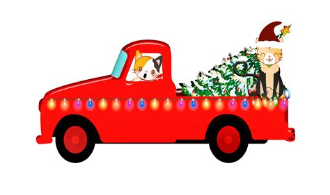 Christmas Truck Drawing Free Image Download