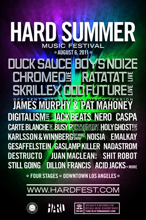 Hard Summer Music Festival 2011 Los Angeles Ca Tickets