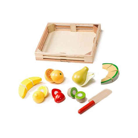 Melissa And Doug Wooden Cutting Fruit Set For Kids Buysbest