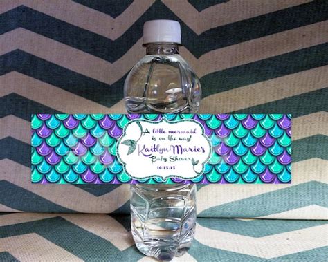 Mermaid Baby Shower Party Favors Mermaid By Partyprintexpress