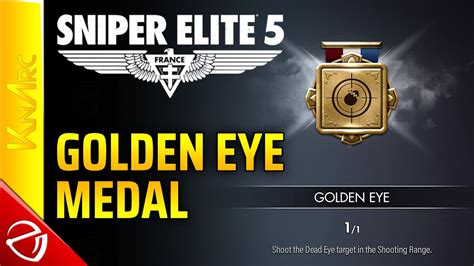 Golden Eye Medal Sniper Elite 5 Youtube