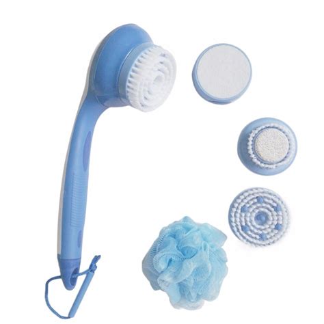 5 In 1 Electric Massage Shower Head With Brush Long Handle Shower Head Cleaning System Brush