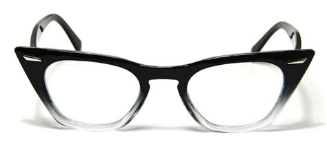 new black and clear frame retro trendy cateye women s vintage style eyeglasses ebay