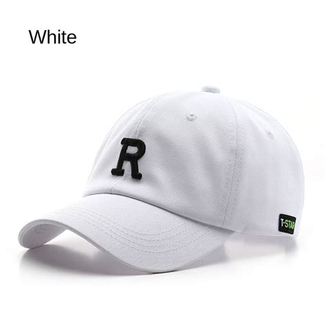 sleckton cotton baseball cap for men and women fashion letter r embroidered hat summer sun caps