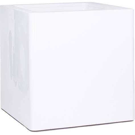 Bac Fibres De Verre Gelcoat 100x100x100 Cm Ext Cube Blanc Glossy