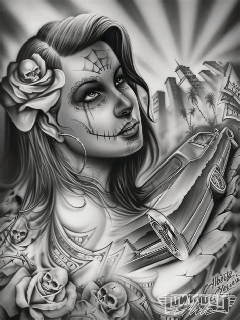 See more ideas about chicano, chicano drawings, chicano art. lowrider arte drawings | Lowrider Love Art Alberto herrera ...