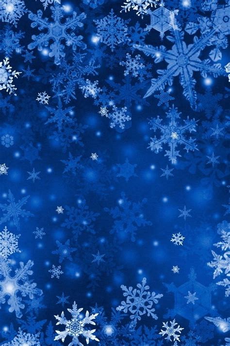Blue Snowflakes Christmas Pinterest