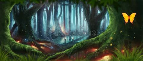 Fantasy Forest Illustration Stock Illustrations 97659 Fantasy Forest