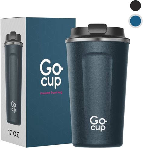 Travel Muginsulated Reusable Coffee Cup With Spill Proof Lid 485ml