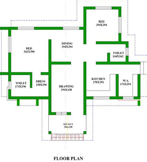 2 bedroom house plans catstoys org. 2 Bedroom Kerala House Free Plan for 14 Lakhs with 1028 ...