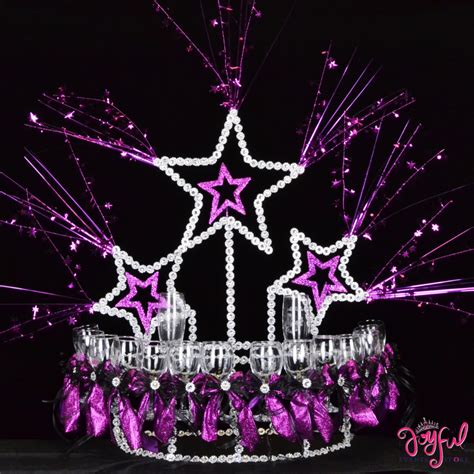 27 Three Stars Toasting Set Ts47pr Quinceanera Party Quinceanera