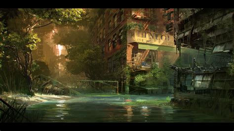 Crysis 3 River Concept Art Just Push Start