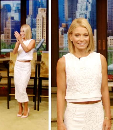 Today Kelly Ripa Wore This Alc Crop Top And Alc Pencil Skirt From