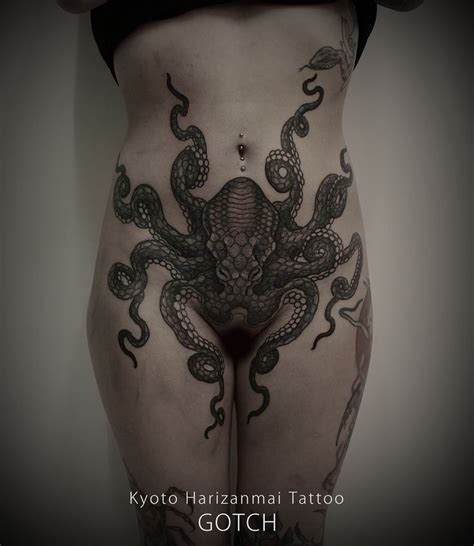 We have seen a number of floral tattoos already but compared to those, this one is pretty small but very beautiful at the same time. Octopus in 2020 | Body tattoo for girl, Intimate tattoos, Octopus tattoo