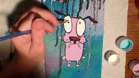 Speed Painting Courage The Cowardly Dog Youtube