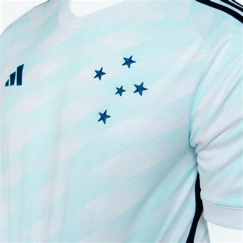 Camisa Cruzeiro S N Torcedor Adidas Masculina Branco Azul
