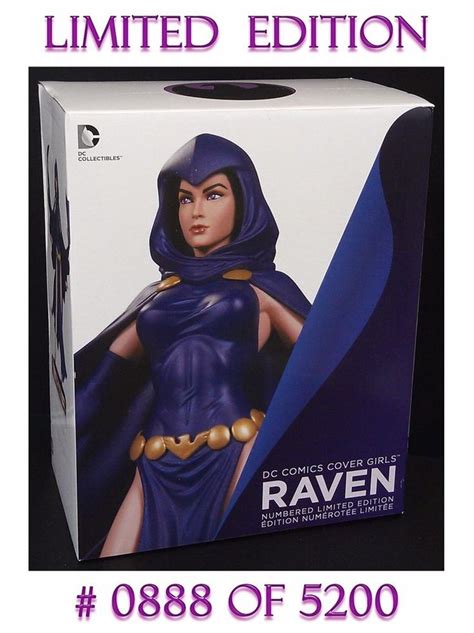 Dc Comics Cover Girls Raven Statue Newnib Limited Edition Cold Cast