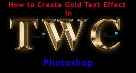 How To Create Gold Text Effect In Photoshop Hot Sex Picture