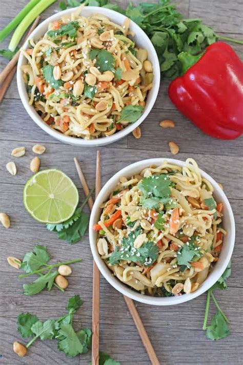 Satay Vegetable Noodles Easy 5 Minute Meal My Fussy Eater