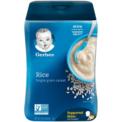 Gerber Single Grain Rice Baby Cereal 16 Oz
