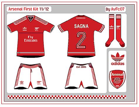 Arsenal First And Change Kits