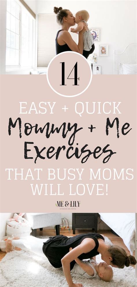 14 Easy Mommy And Me Exercises Youll Actually Do Baby Workout Mommy