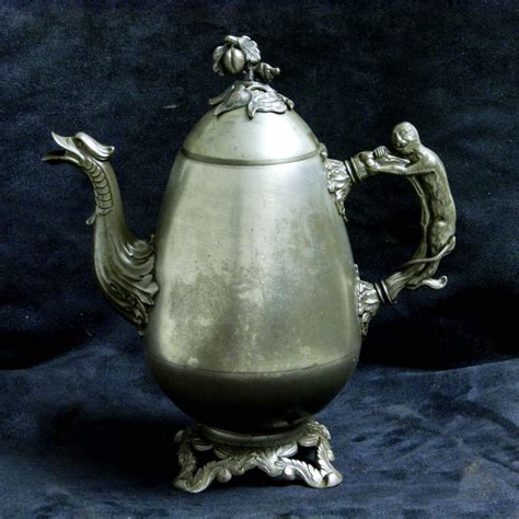 Antique Victorian Britannia Metal Teapot For Sale At Pamono