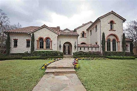 Mediterranean Style Stone Mansion In Highland Park Tx Homes Of The Rich