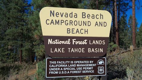 Nevada Beach Campground Lake Tahoe Nv Review Youtube