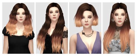 Aveiras Sims 4 Ombre Updates Ive Added Ombres To The Following