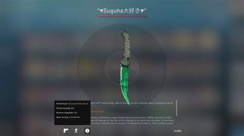 Flip Knife Emerald Csgo Toys And Games Video Gaming Video Games On
