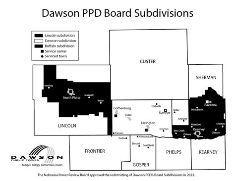 Dawson Public Power District Board Subdivision Boundaries Redrawn