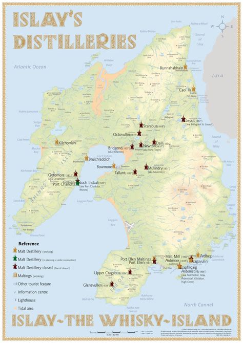 Scotlands Isle Of Islays Whisky Distilleries Infographic