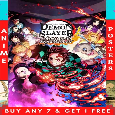 Demon Slayer 2 A4 Anime Poster 4k Ultra Hd Sticker And Laminated