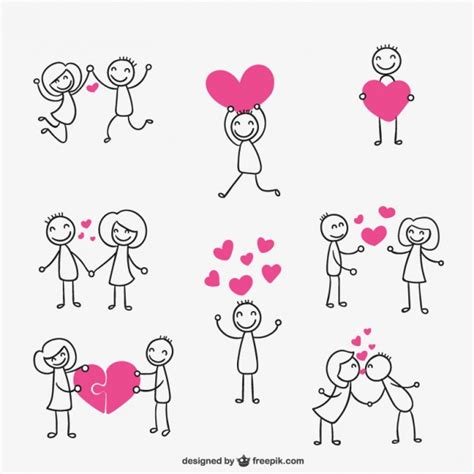 Merge pdf, split pdf, compress pdf, office to pdf, pdf to jpg and more! Stick figure couple in love Vector | Free Download