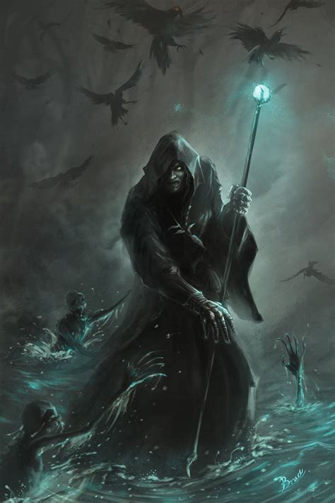 Wizard Dark Fantasy Art Fantasy Artwork Dark Creatures