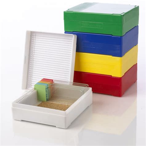 Slide Storage Boxes 25 50 Or 100 Slides Capacity