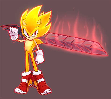 Super Sonic With Knights Sword By Jamoart On Deviantart