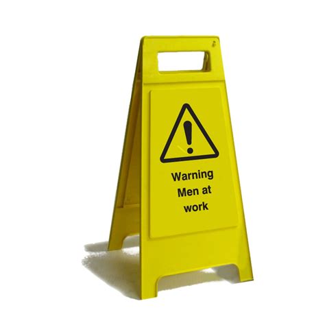 Warning Men At Work Free Standing Floor Sign Parrs