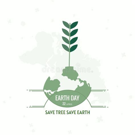 Earth Day Poster With The Earth Day Lettering April 22 Earth Day