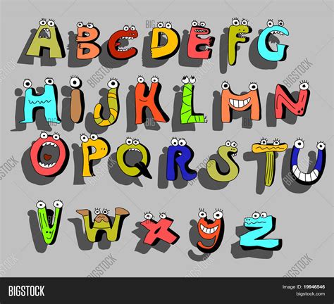 Funny Alphabet Vector And Photo Free Trial Bigstock