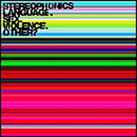 The Stereophonics Language Sex Violence Other