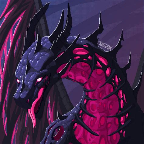 Nylux Decaying Dragon Pixel Art